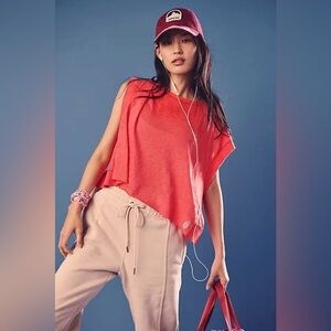 Free People Movement My Time Tee in Hibiscus Size Large